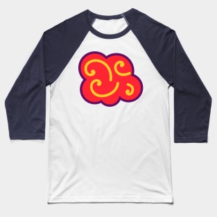 Japanese Red Cloud Baseball T-Shirt